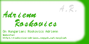 adrienn roskovics business card